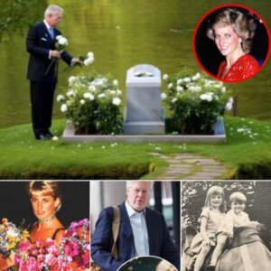😢💐 28 years later, Princess Diana’s brother Charles pays a heartfelt tribute, placing flowers at her burial site — but what he whispered as he stood there has left everyone curious…