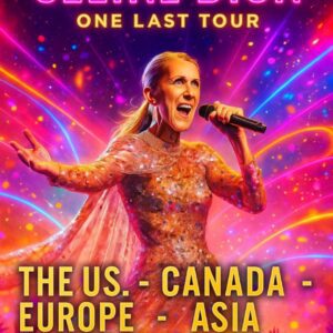 The global farewell tour includes arenas and stadiums across the U.S., Canada, Europe, Asia, and Australia, giving fans everywhere the chance to experience Cรฉline Dionโs legendary performances one last time.
