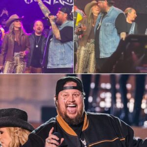 Nashville turned into one giant honky-tonk as Jelly Roll took the stage and launched into Garth Brooks’ legendary anthem, Friends in Low Places...