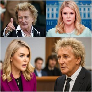 Karoline Leavitt POINTS IT OUT DIRECTLY AT Rod Stewart — AND REGRETS IT IN FRONT OF MILLIONS! A moment that left the audience speechless