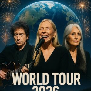 BREAKING NEWS: Bob Dylan, Joan Baez, and Joni Mitchell Announce Monumental Joint World Tour — A Global Folk Spectacle Uniting Three Icons…