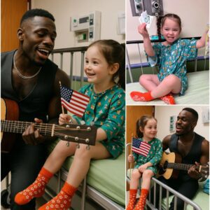 Instead of Touring Europe, Jamal Roberts Spends the Day Visiting Children’s Hospitals Across London — Bringing Songs, Smiles, and Hope on the UK’s National Day 🇬🇧❤️ nh
