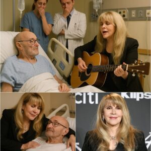In a quiet London hospital room, Stevie Nicks sang Landslide to her dear friend Phil Collins, turning the sterile ward into a sanctuary of love and music. With his hand in hers, she whispered, “You’ve always been a legend… and that will never change, no matter the stage.”_cz