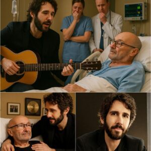 In a quiet London hospital room, Josh Groban sang Landslide to her dear friend Phil Collins, turning the sterile ward into a sanctuary of love and music. With his hand in hers, she whispered, “You’ve always been a legend… and that will never change, no matter the stage.”_cz