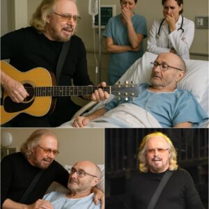 In a quiet London hospital room, Barry Gibb sang Landslide to her dear friend Phil Collins, turning the sterile ward into a sanctuary of love and music. With his hand in hers, she whispered, “You’ve always been a legend… and that will never change, no matter the stage.”_cz