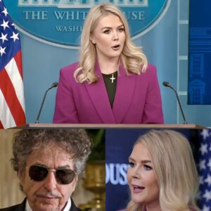 “Sit down, Barbie.” — Bob Dylan Calls Karoline Leavitt a “T.r.u.m.p Puppet” LIVE — and Then Drops a Truth Bomb That Left the Studio Silent. ws