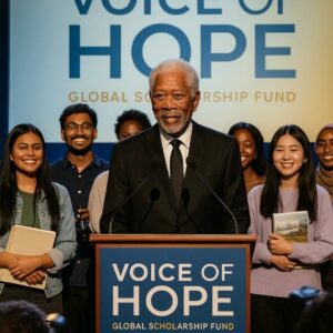 Morgan Freeman has launched a groundbreaking global scholarship fund called “Voice of Hope”, aimed at supporting underprivileged students from more than 20 countries in pursuing careers in the arts and media. -h