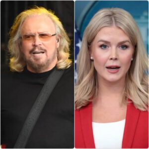 “Sit down, Barbie.” — Barry Gibb stuns live TV with a sharp clapback after Karoline Leavitt mocks Canada.