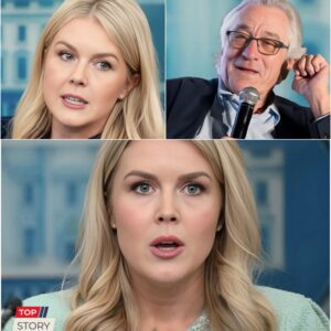 “I don’t care what you think of me.” Robert De Niro silenced Karoline Leavitt live on air with eight words that didn’t just quiet the studio
