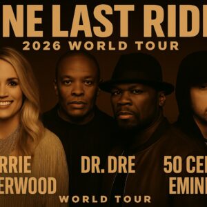 Carrie Underwood announces her 2026 world tour, โONE LAST RIDE,โ thrilling fans worldwide. Expect unforgettable performances, powerful vocals, and all her timeless country hits.