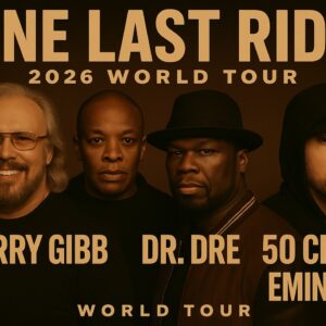Barry Gibb announces his 2026 world tour, โONE LAST RIDE,โ thrilling fans worldwide. Expect unforgettable performances, iconic harmonies, and all his timeless pop and disco hits.