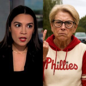 BREAKING: Phillies’ Karen publicly announced her plans to leave the country and never return. She claimed everyone here was being treated unfairly, then AOC said 8 powerful words that made everyone… nn