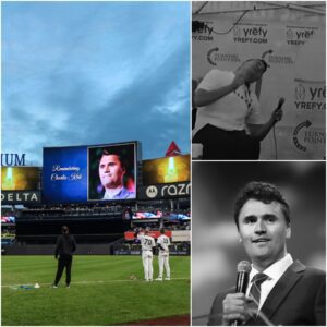JUST IN: Yankee Stadium holds a moment of silence ahead of the Yankees-Tigers game for Turning Point USA founder Charlie Kirk after he was assassinated at an event at a university in Utah. Béo