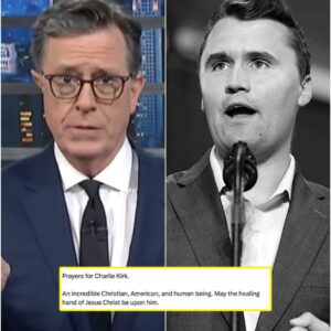 SHOCKING: STEPHEN COLBERT reveals the final message he received from Charlie Kirk, founder of Turning Point USA, just minutes before Charlie was assassinated at a university event in Utah... nh