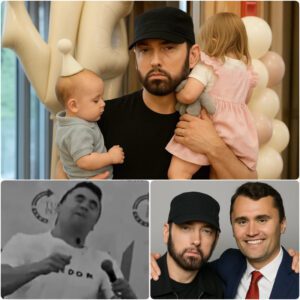 Eminem has vowed to be godmother to Charlie Kirk's children after his assassination and shared his emotional final message, leaving fans and America in awe of her compassion.