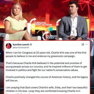 SHOCKING: Karoline Leavitt Reveals the Final Message She Received from Charlie Kirk, Founder of Turning Point USA, Just Minutes Before His Assassination at a University Event in Utah