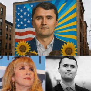 After the tragic death of Charlie Kirk, Stevie Nicks inspired the creation of nearly 300 murals across the United States in his honor, with $1 million funding. Each mural carries a mysterious, heartfelt message, leaving a lasting impression on all who see them_cz