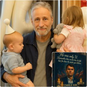 Following Charlie Kirk’s passing, Jon Stewart pledged to cover all living and educational expenses for Kirk’s two children.