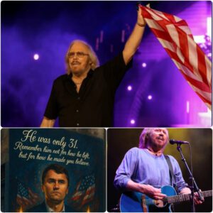 Last night in Nashville, Barry Gibb paused his concert for a powerful moment of silence, honoring Charlie Kirk and the lives lost on 9/11.