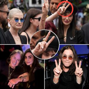 Why Was Aimee the Only One Flashing a V-Sign at Ozzy’s Funeral? The Emotional Story and Hidden Meaning Behind the Gesture That Left Fans Wondering in Silence!