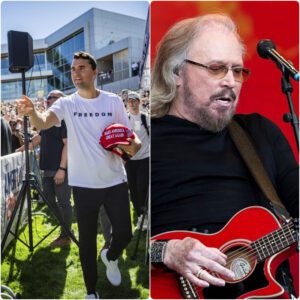 Breaking: Barry Gibb recalls the tragic moment Charlie Kirk was shot at Utah Valley University. He choked up, remembering a letter Kirk had asked him to hold just minutes before.