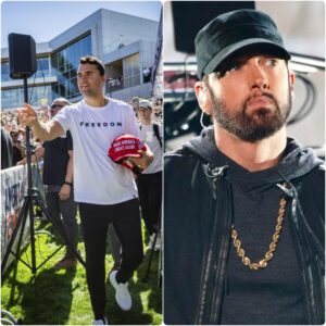 Breaking: Eminem recalls the tragic moment Charlie Kirk was shot at Utah Valley University.