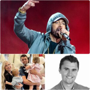 Eminem mourns Charlie Kirk, calling him a “ray of light in the darkness.” She urges prayers for his family as the nation grapples with this tragic loss.