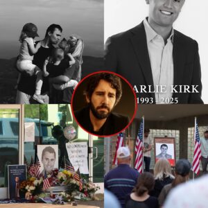 Josh Groban moved hearts as she knelt outside the Turning Point USA headquarters in Phoenix to honor Charlie Kirk_cz