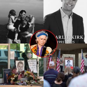 Keith Richards moved hearts as she knelt outside the Turning Point USA headquarters in Phoenix to honor Charlie Kirk_cz