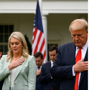 BREAKING NEWS: Karoline Leavitt has asked Congress and all other institutions across America to observe a minute of silence before each event to pay tribute to the murder of Turning Point USA