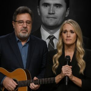 A HEARTFELT FAREWELL: Vince Gill and Carrie Underwood Honor Charlie Kirk - H