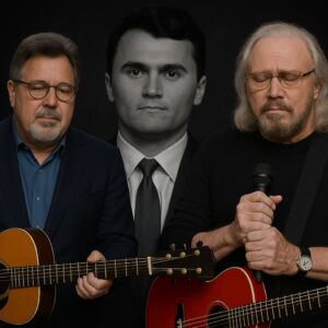 Vince Gill and Barry Gibb turned grief into a haunting tribute, honoring Charlie Kirk as millions watched across America.