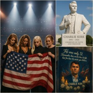 🔥 Four of the greatest icons in the world of Pop — Celine Dion, Beyoncé, Lady Gaga, and Adele — have announced the cancellation of their 2025 world tours to unite in an unprecedented tribute to Charlie Kirk! - H