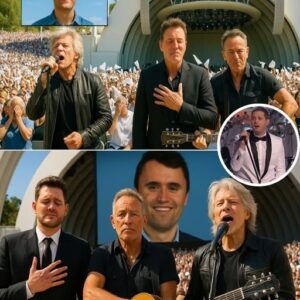 Eminem, joined by Bruce Springsteen and Barry Gibb, turned a Dallas stage into a sanctuary, honoring Charlie Kirk with a haunting, unforgettable tribute.