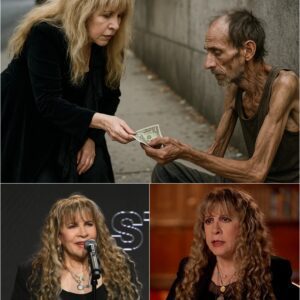 A homeless man in Montreal asked Stevie Nicks for just $1, but instead, she gave him money, food, shelter, and hope. Her words, “You are not alone,” turned a simple request into a life-changing moment of compassion_cz