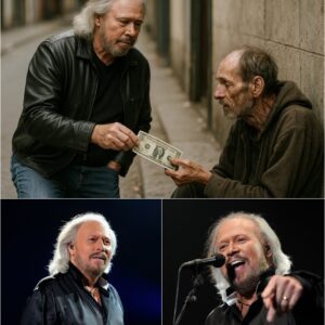 A homeless man in Montreal asked Barry Gibb for just $1, but instead, she gave him money, food, shelter, and hope. Her words, “You are not alone,” turned a simple request into a life-changing moment of compassion_cz