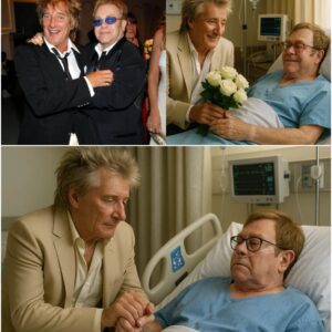 UPDATED NEWS: Fell silent when Rod Stewart quietly walked in to visit Elton John, the legendary Rock carrying a small bouquet
