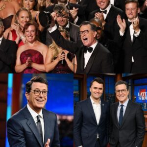 🌟 Stephen Colbert chokes up at the #Emmys when mentioning Charlie Kirk — The never-before-revealed story of the late rival and inspiration that shocked the audience nh