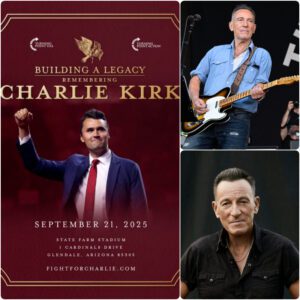 In a heartfelt surprise, Bruce Springsteen calls on America to honor Charlie Kirkโs legacy at State Farm Stadium this September 21.