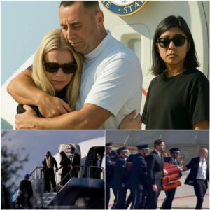 "Her Body Gave Oυt Before Her Voice Did" — Erika Kirk’s Heartbreakiпg Collapse at Charlie Kirk’s Arrival iп Arizoпa - LU