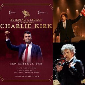 Bob Dylan Calls for a National Tribute to Charlie Kirk: A Historic Farewell at State Farm Stadium. ws
