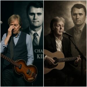 Paul McCartney turned his London concert into an unforgettable tribute 💔 He stopped mid-performance, voice heavy with emotion, as he spoke about the shocking loss of Charlie Kirk