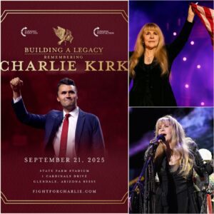 Stevie Nicks has stunned the nation by calling for a historic September 21 tribute at State Farm Stadium in Arizona to honor Charlie Kirk_cz