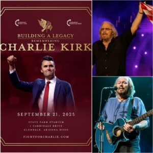 Barry Gibb has stunned the nation by calling for a historic September 21 tribute at State Farm Stadium in Arizona to honor Charlie Kirk_cz