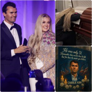 Once side by side in laughter and dreams, Charlie and Erika Kirk’s shared journey now lingers as a tender memory — love frozen in time, wrapped in quiet sorrow.