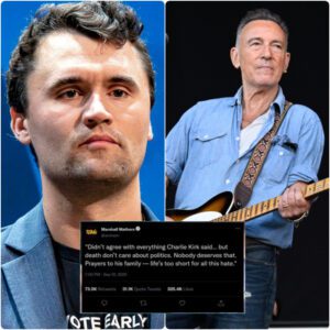 ๐ Bruce Springsteen broke his silence on Charlie Kirkโs passing, choosing compassion over controversy.
