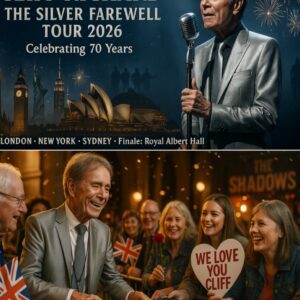 THE SILVER FAREWELL: Sir Cliff Richard has stunned the music world by announcing The Silver Farewell Tour 2026. ws