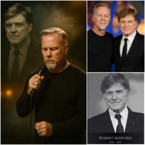 The Final Song of Farewell: James Hetfield’s Heartfelt Tribute to Robert Redford at 89 nn