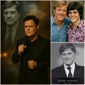 Breaking News: Donny Osmond’s Tearful Farewell to Robert Redford — A Final Song of Eternal Friendship