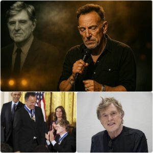 Bruce Springsteen bid farewell to Robert Redford with a powerful ballad, a heartfelt tribute to their lasting bond. Each note was a promise that their connection would never fade.